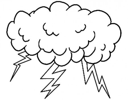 Cloud Coloring Page | Coloring pages ...