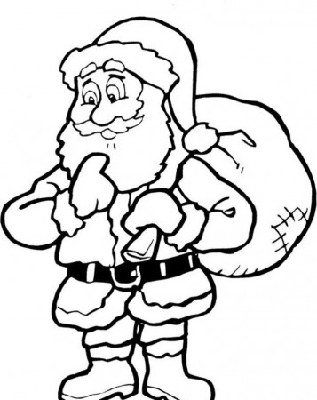 Santa Claus Coloring Pages Christmas | Christmas Coloring pages of ...