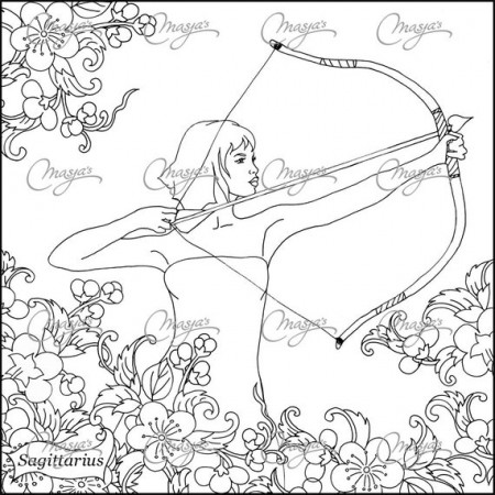 Sagittarius coloring pages