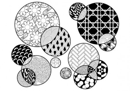 Coloring Pages | Circles Coloring Page Vector Coloring Pages