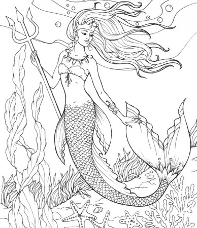 Mermaid Coloring Pages | 100 images Free Printable