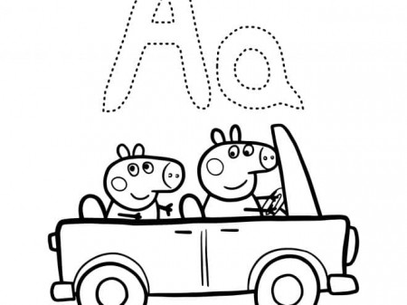 Free & Cute Peppa Pig Alphabet Tracing Sheet Printables - Tulamama
