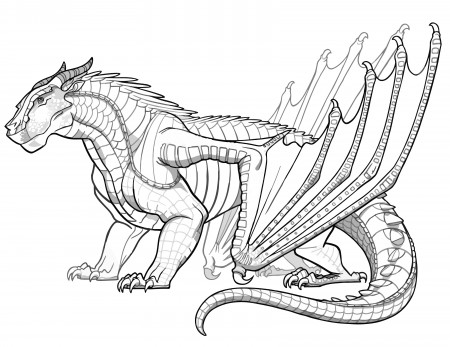 7 Wings of Fire Dragon Coloring Pages For Kids (Free Printable) - Rainbow  Printables
