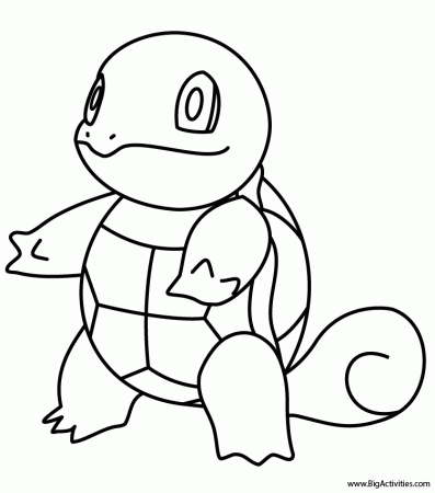 Squirtle - Coloring Page (Pokemon)