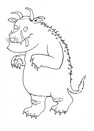 Colouring Pages Gruffalo - Pusat Hobi