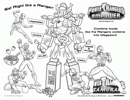 the green ranger. coloring pages free power ranger megazord ...