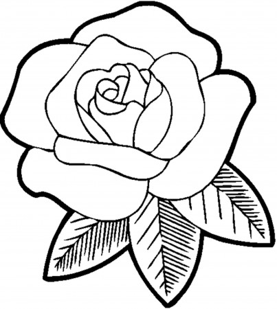 flower coloring pages for girls easy - Printable Kids Colouring Pages