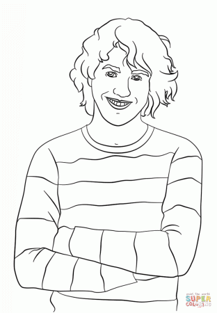 Chase Matthews from Zoey 101 coloring page