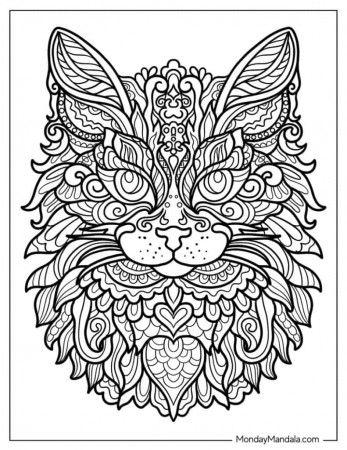 56 Cat Coloring Pages (Free PDF Printables)