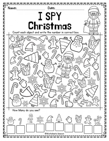coloring pages, I spy, Christmas worksheets