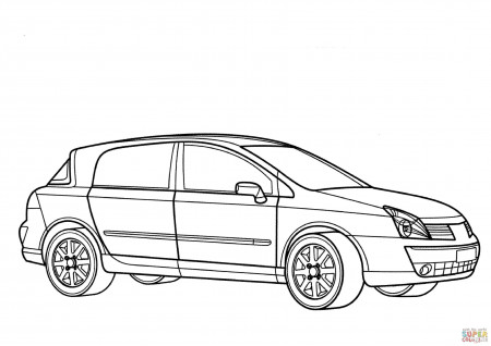 Renault Vel Satis coloring page | Free ...
