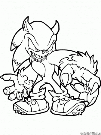 Coloring page - Sonic World Adventure