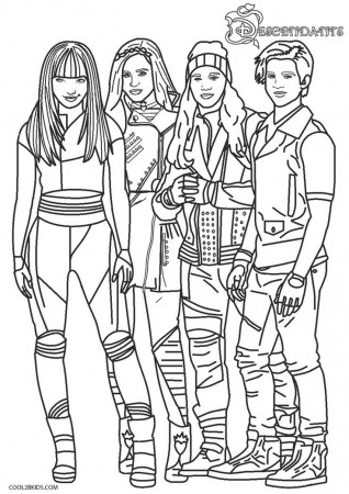 Free Printable Descendants Coloring ...