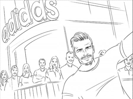 David Beckham coloring pages - Free Printable