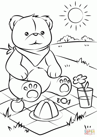 Teddy Bears' Picnic coloring page ...