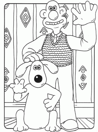 Wallace and Gromit Coloring Pages ...