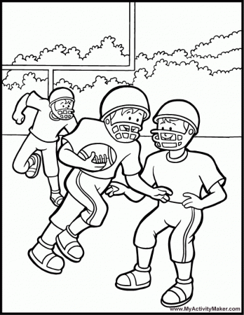 Coloring Pages Sports Football - High Quality Coloring Pages