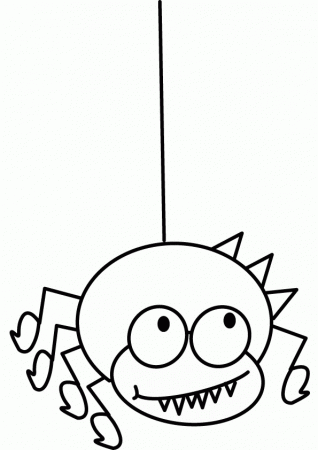 Wacky spider coloring pages pictures