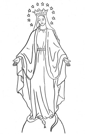 Coloring Page Immaculate Conception | Feast of the Immaculate ...