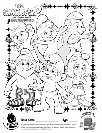 Smurfs - Coloring Pages for Kids and for Adults