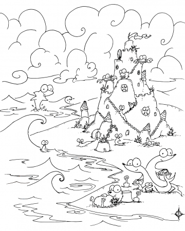 Beach Ocean Coloring Pages - Coloring Pages For All Ages