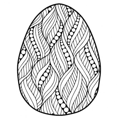 Premium Vector | Vector coloring page. black contour detailed easter egg in  mandala style on white background