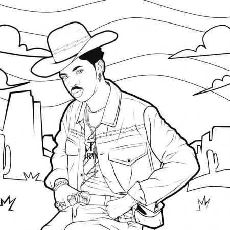 Lil Nas X coloring pages. Print for free | WONDER DAY — Coloring pages for  children and adults