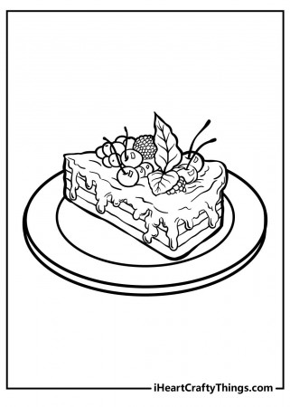 Cake Coloring Pages | Coloring pages, Printable flower coloring pages, Free  halloween coloring pages