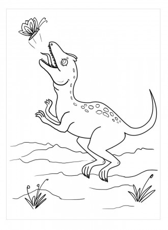 Allosaurus Coloring Pages Pdf To Print - Coloringfolder.com | Animal coloring  pages, Coloring pages, Coloring books