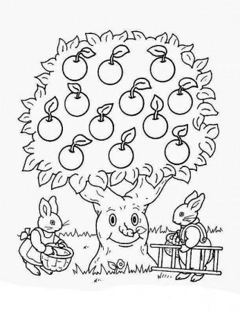 Tree Coloring Pages - Free Printable Coloring Pages for Kids