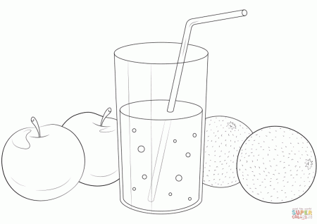 Fruit Juice coloring page | Free Printable Coloring Pages