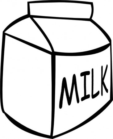 Picture of Milk Carton Coloring Page - NetArt