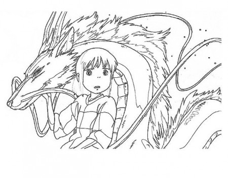 Spirited Away | Coloring pages, Cool coloring pages, Line art projects