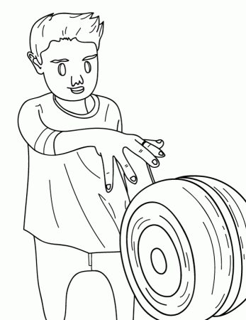 Printable Yoyo Coloring Page