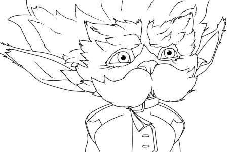 Heimerdinger Arcane Coloring Page - Free Printable Coloring Pages for Kids