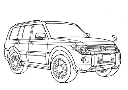 Coloring pages: Mitsubishi, printable for kids & adults, free