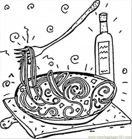 Italian Spaghetti Coloring Page for Kids - Free Italy Printable Coloring  Pages Online for Kids - ColoringPages101.com | Coloring Pages for Kids