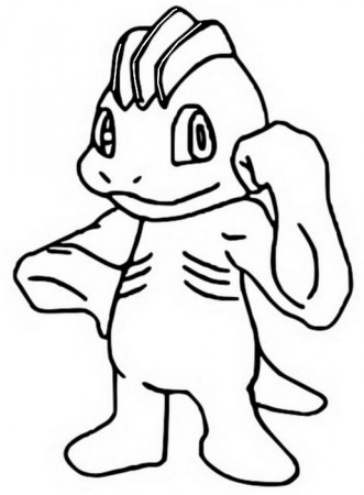 Coloring Pages Pokemon - Machop - Drawings Pokemon