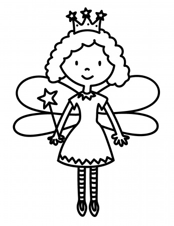 Fairy Coloring Page – Kimmi The Clown
