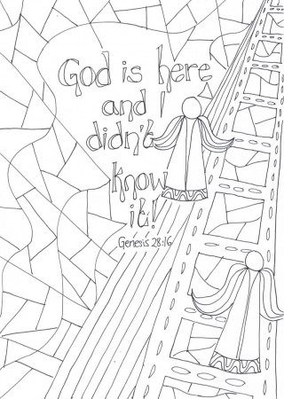 Reflective Colouring Sheet: Jacob's Ladder – The Well Creative Children's  ministry