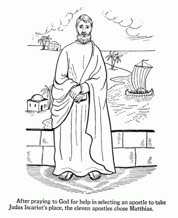 Bible Printables - Apostles Coloring Pages - Old Testament - 11