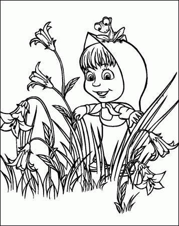 Masha and the Bear Coloring Pages