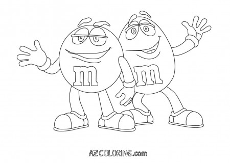 M&m Coloring Page