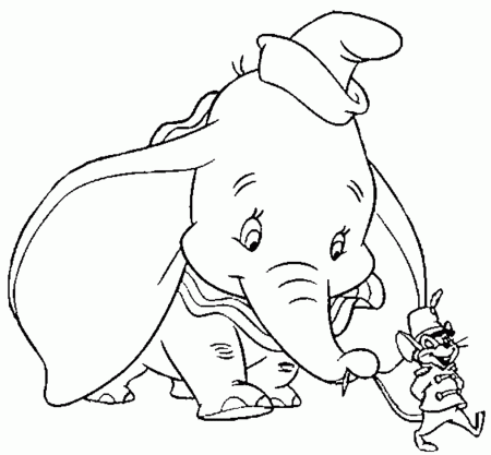 Disney Dumbo Coloring Pages : Free Printable Cartoon Coloring ...