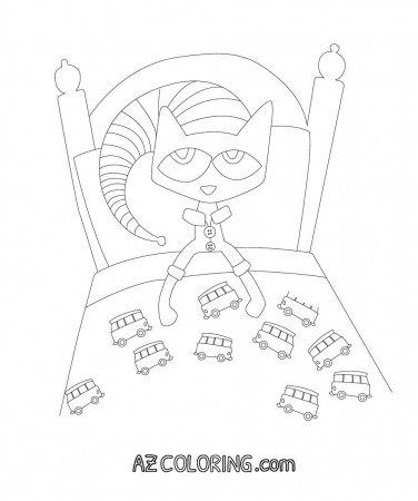 Pete The Cat Printable Coloring Page