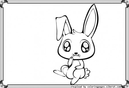 Cute Baby Bunnies - Coloring Pages for Kids and for Adults