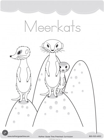 Meerkat Coloring Pages Printable For Fun - Kids Colouring ...