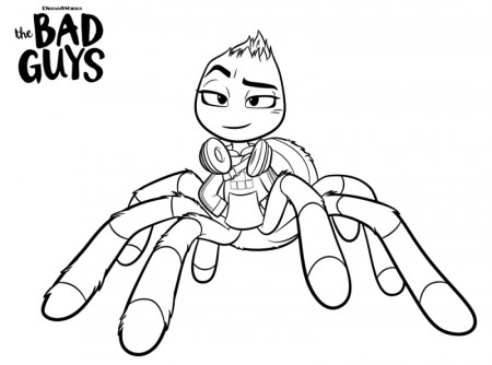 The Bad Guys Ms Tarantula - Coloring pages
