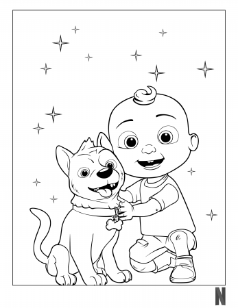 Cocomelon Coloring Page in 2020 | Coloring pages, Character, Print
