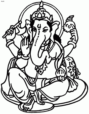 Hindu Mythology: Ganesh #96860 (Gods and Goddesses) – Printable coloring  pages